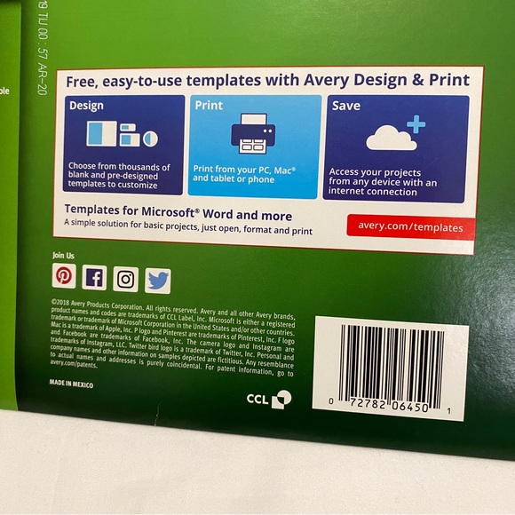 Avery 6450 White Removable Round ID Labels - Picture 7 of 8